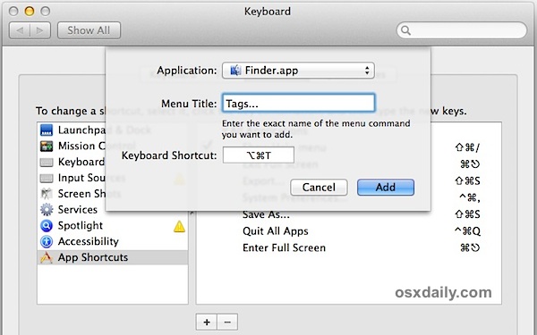 creating hotkey for keyboard shortcut for pasting specific text phrase in mac osx